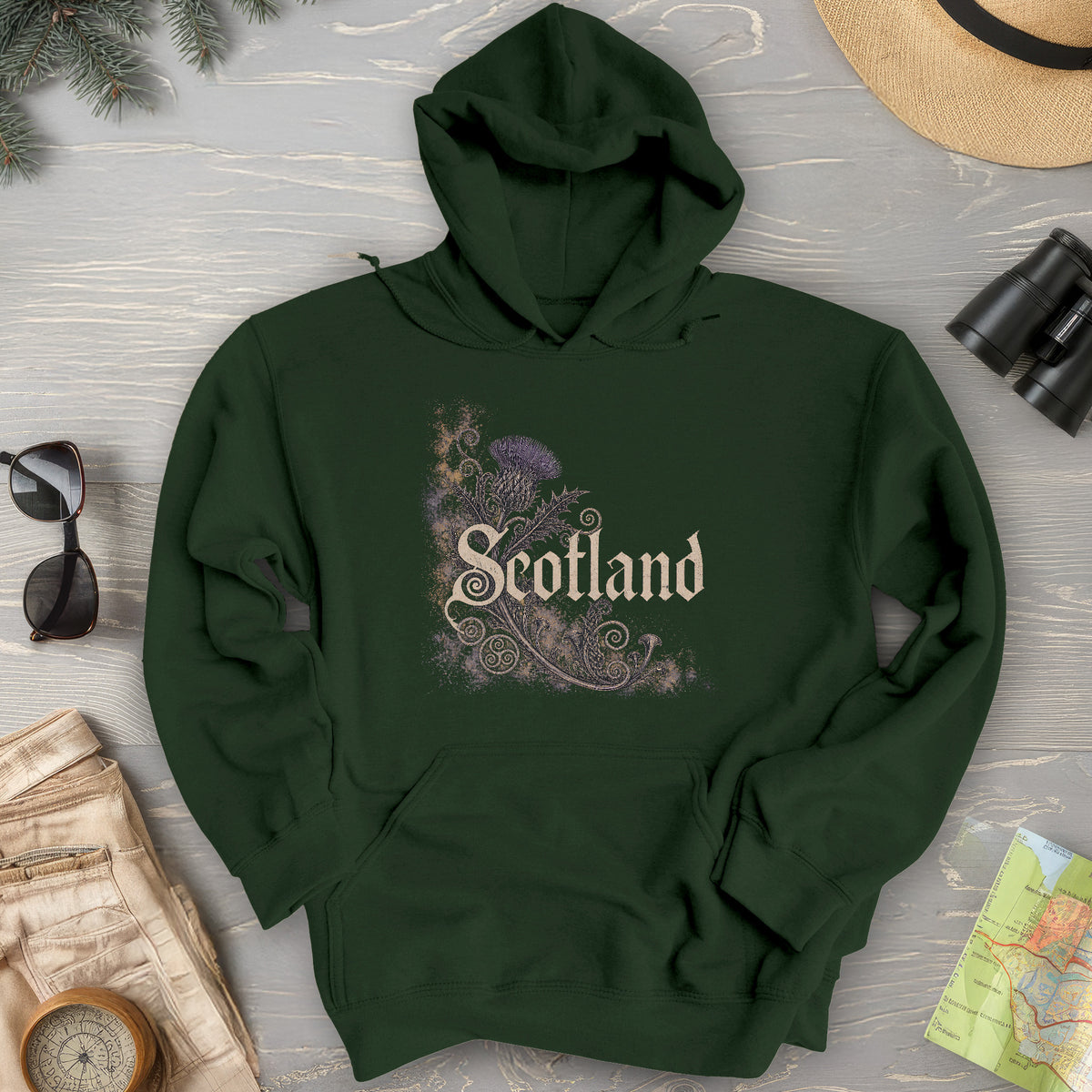 Scotland Ancient Symbols Hoodie