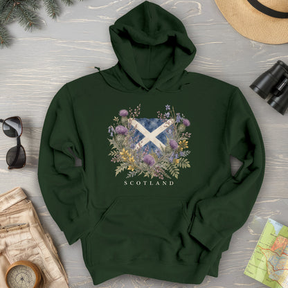 Botanical Scotland Flag Hoodie