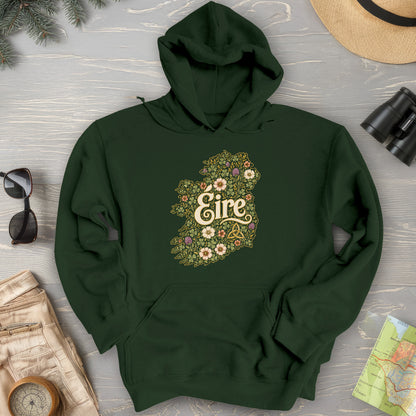 Éire Floral Map Hoodie