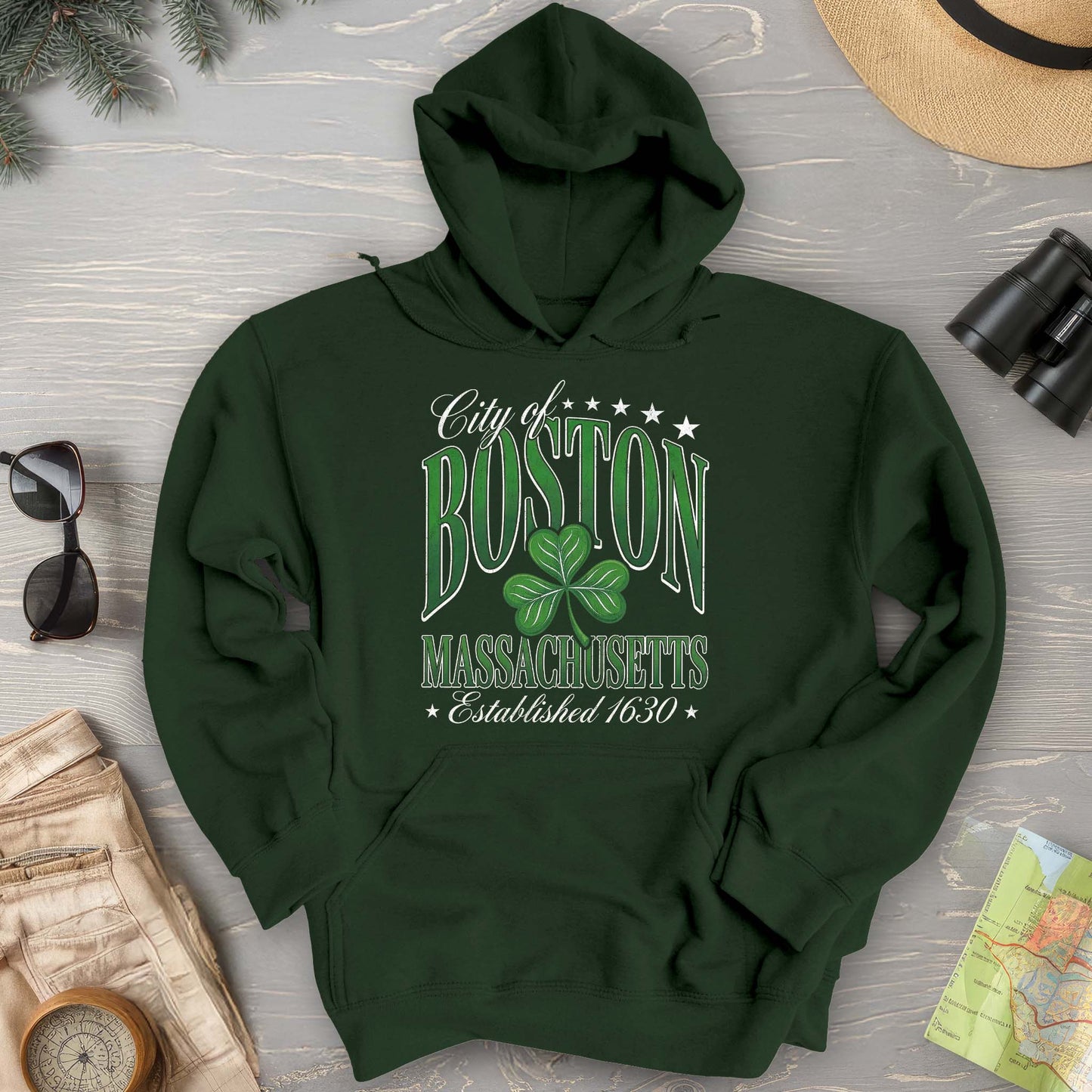 Boston Varsity Shamrock Hoodie