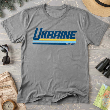 Ukraine Retro Stripe Comfort Colors T-Shirt