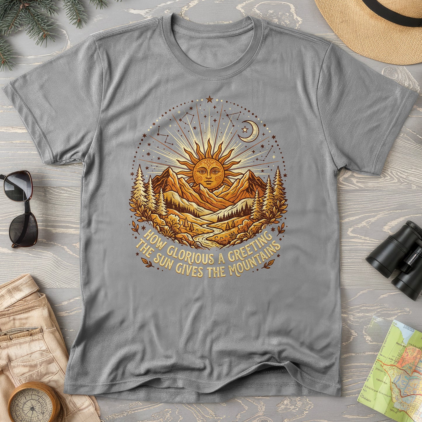Glorious Greeting John Muir T-Shirt