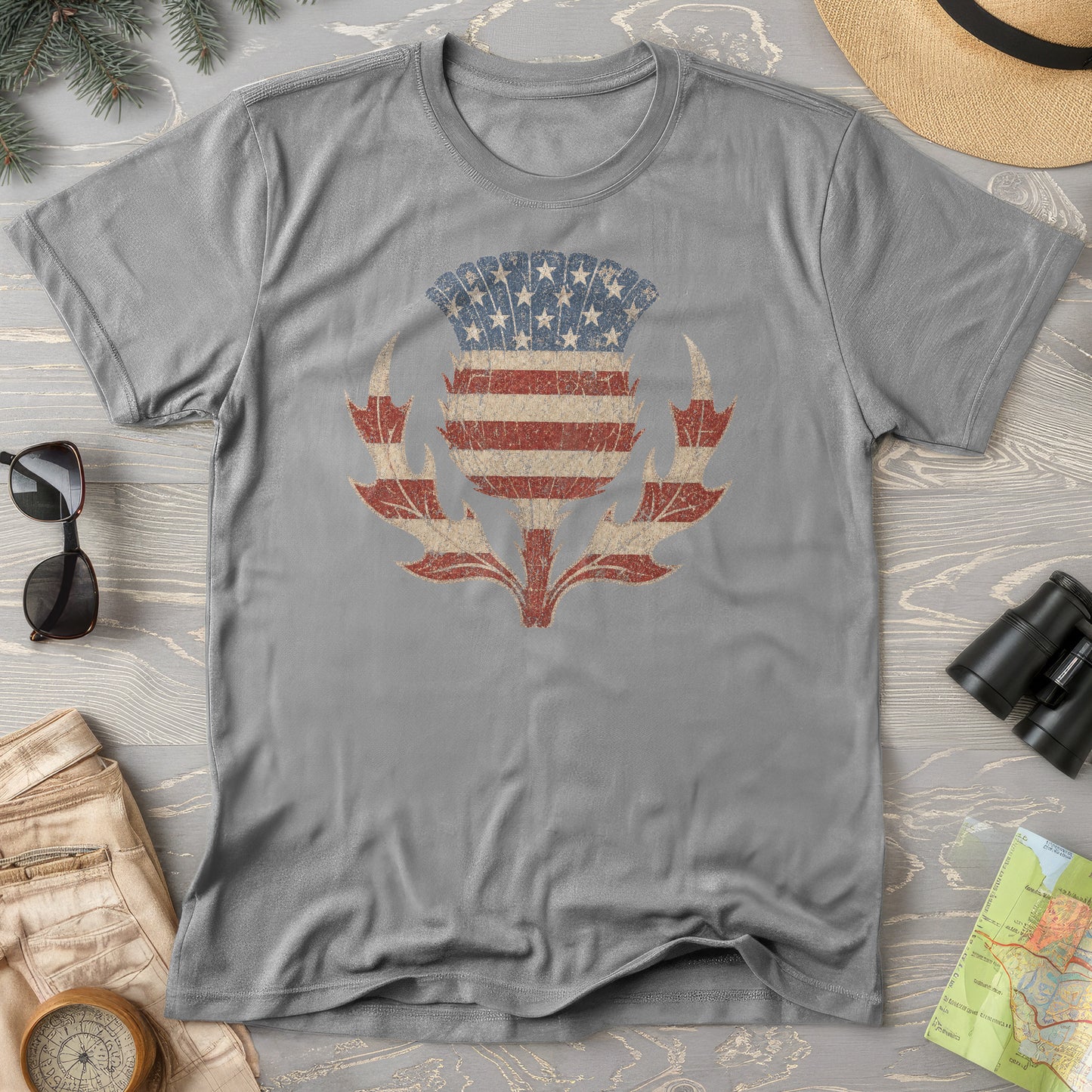 Vintage Flag Thistle T-Shirt