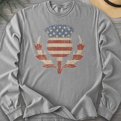 Vintage Flag Thistle Long Sleeve Shirt