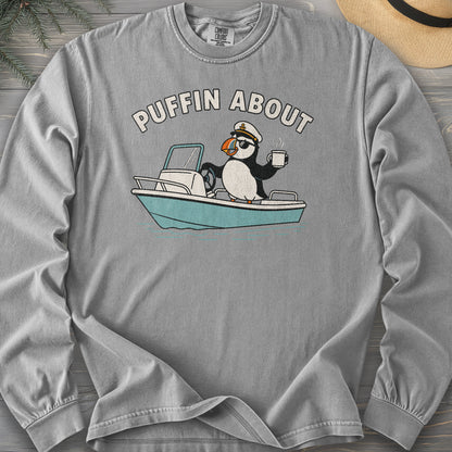 Puffin About Boat Comfort Colors 6014 Long Sleeve