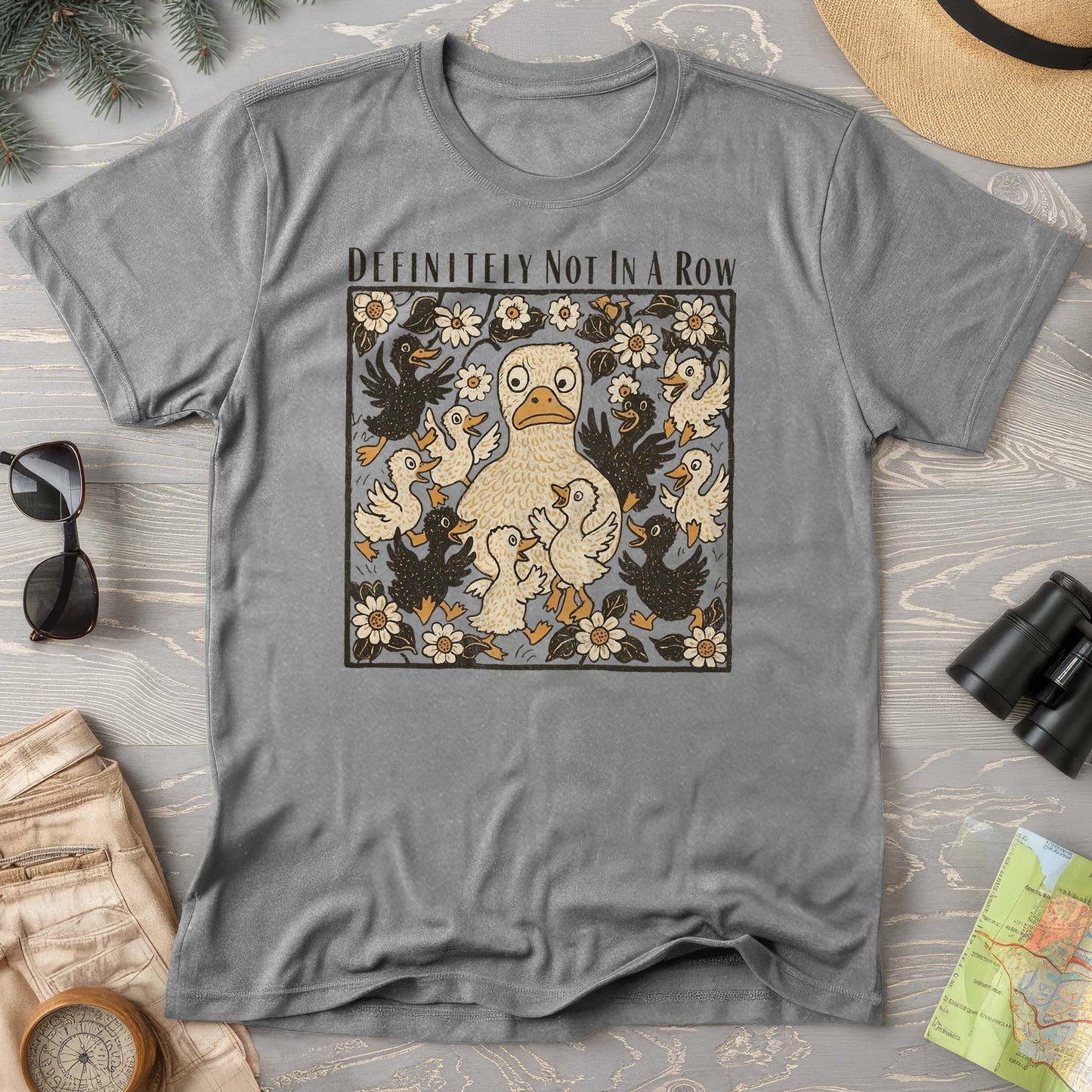 Ducks "Definitely Not in a Row" Comfort Colors T-Shirt