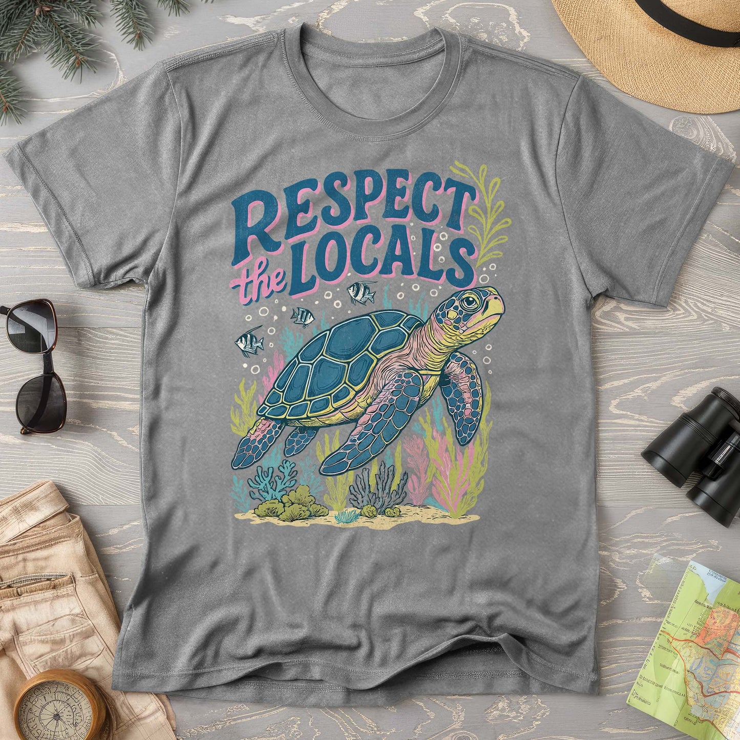 Respect the Locals "Sea Turtle" Comfort Colors T-Shirt