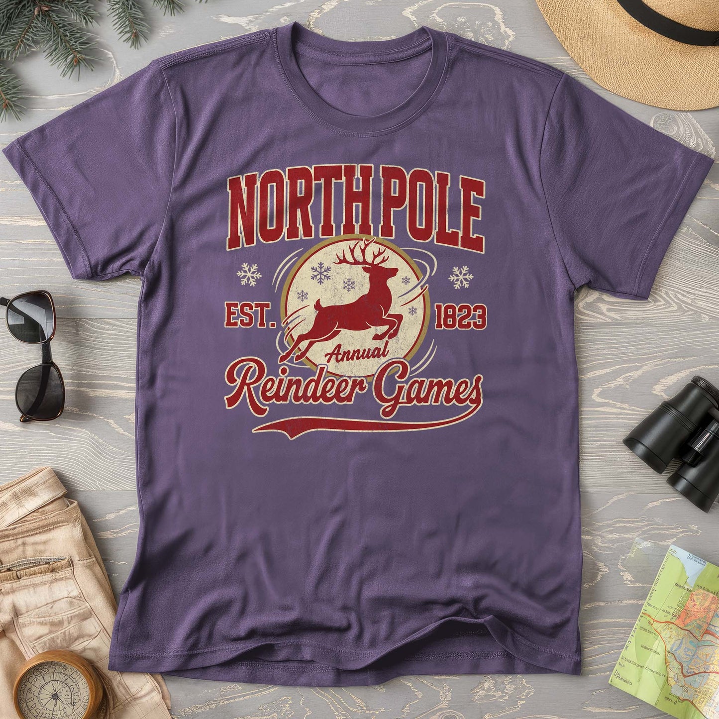 North Pole Annual Reindeer Games Comfort Colors T-Shirt