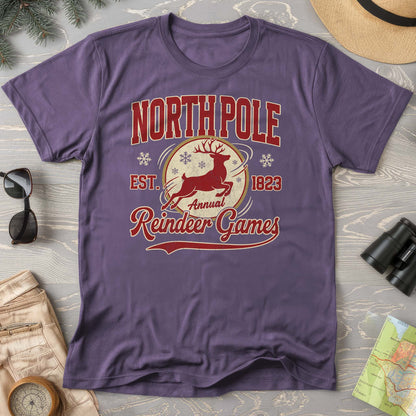 North Pole Annual Reindeer Games Comfort Colors T-Shirt