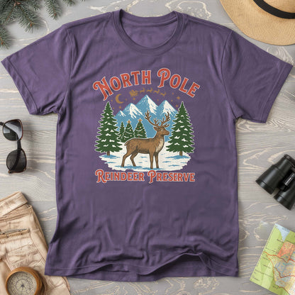 North Pole Reindeer Preserve Comfort Colors T-Shirt