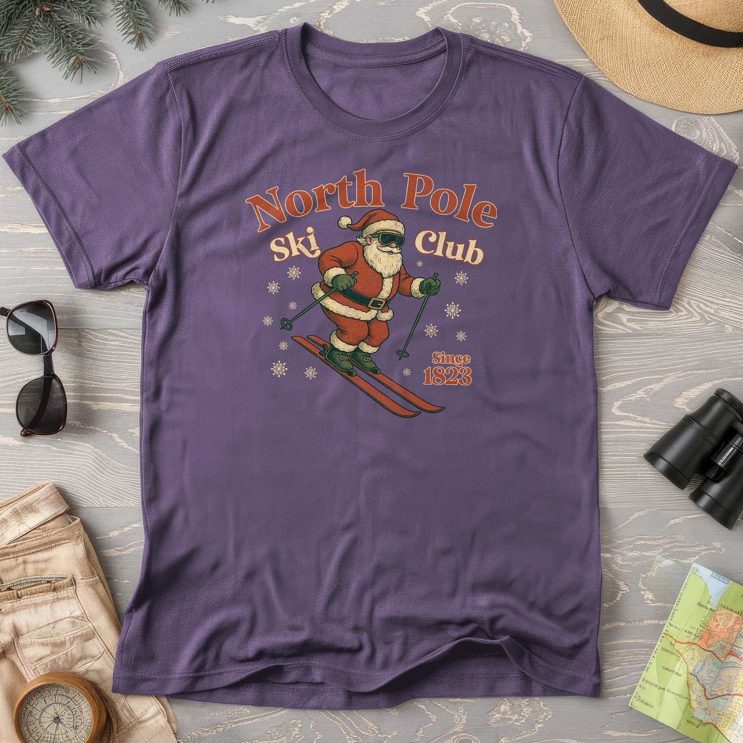 North Pole Ski Club Comfort Colors T-shirt