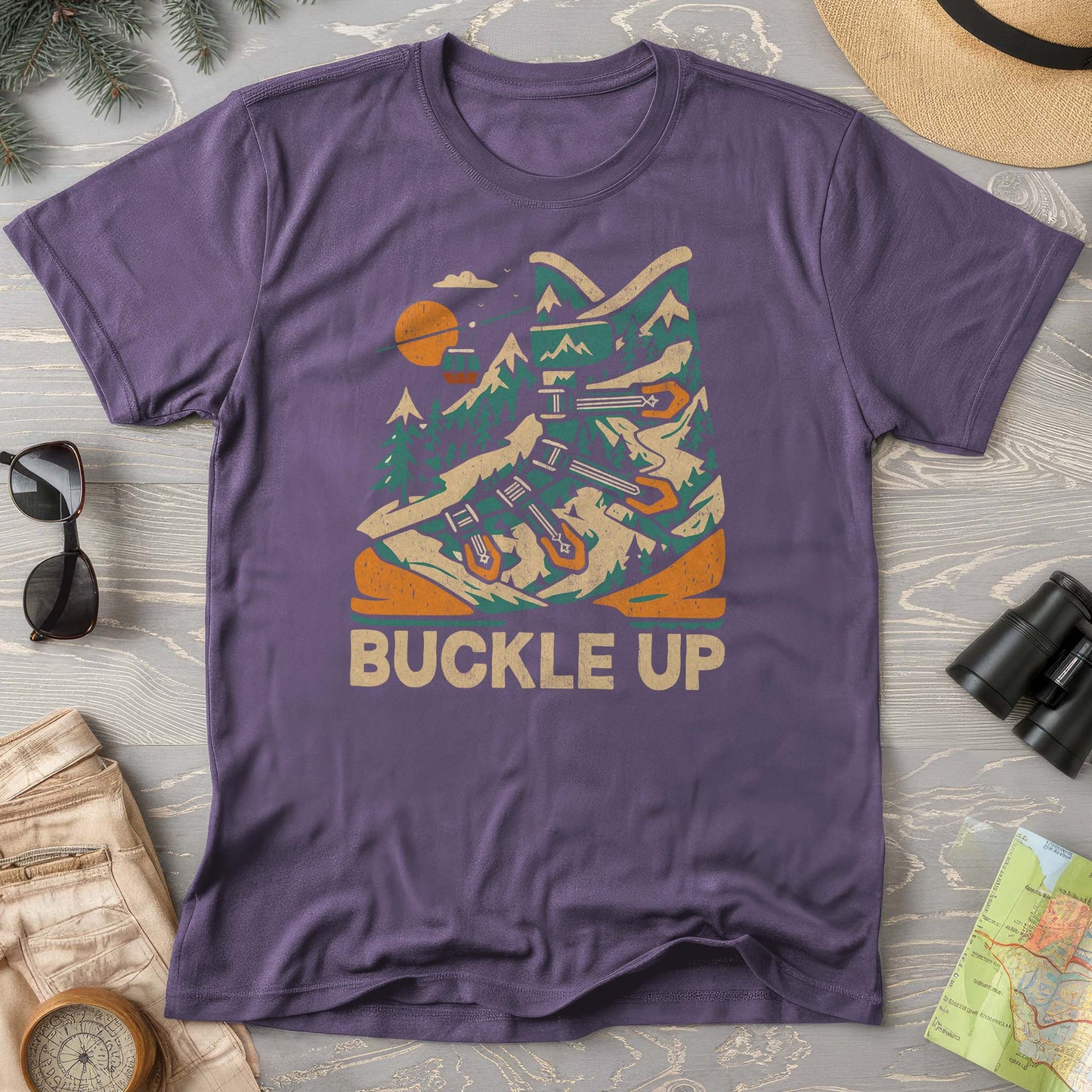 Buckle Up Ski Boot Comfort Colors T-shirt