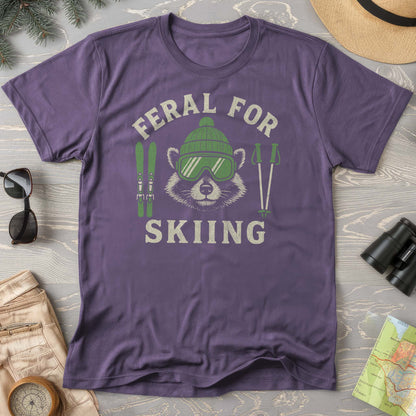 Feral for Skiing Comfort Colors T-shirt