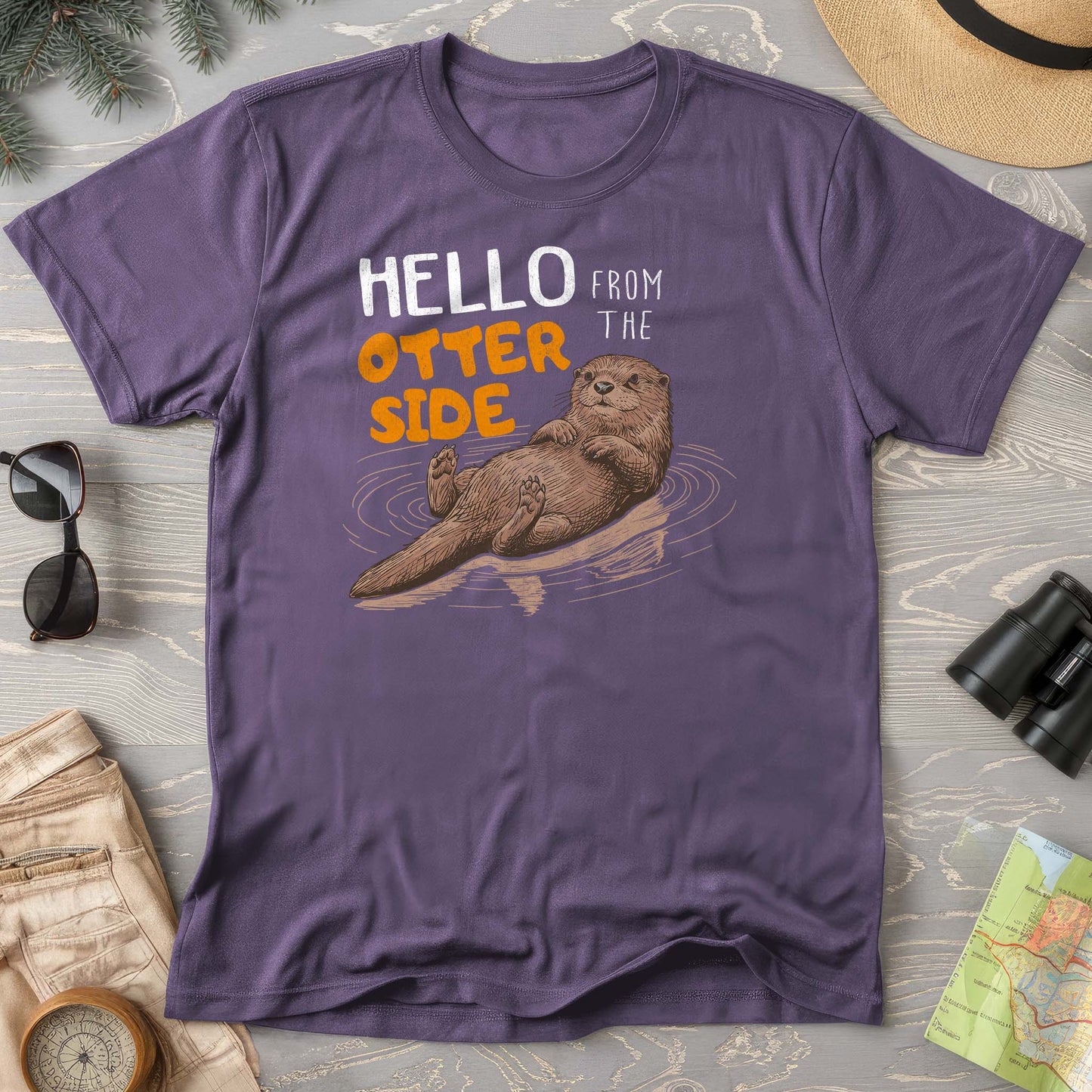 Hello From the Otter Side Comfort Colors T-shirt