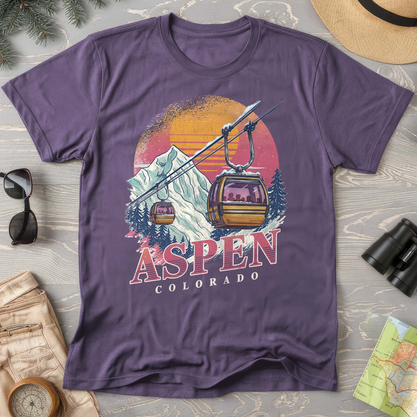 Aspen Retro Blast Comfort Colors T-shirt
