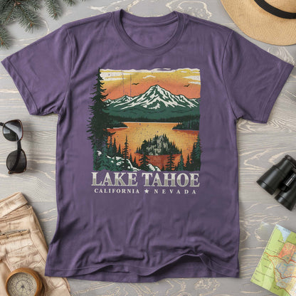 Lake Tahoe Emerald Bay Sunset Comfort Colors T-shirt