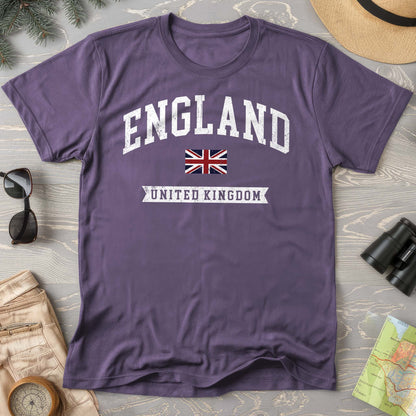 England Varsity Flag Comfort Colors T-shirt