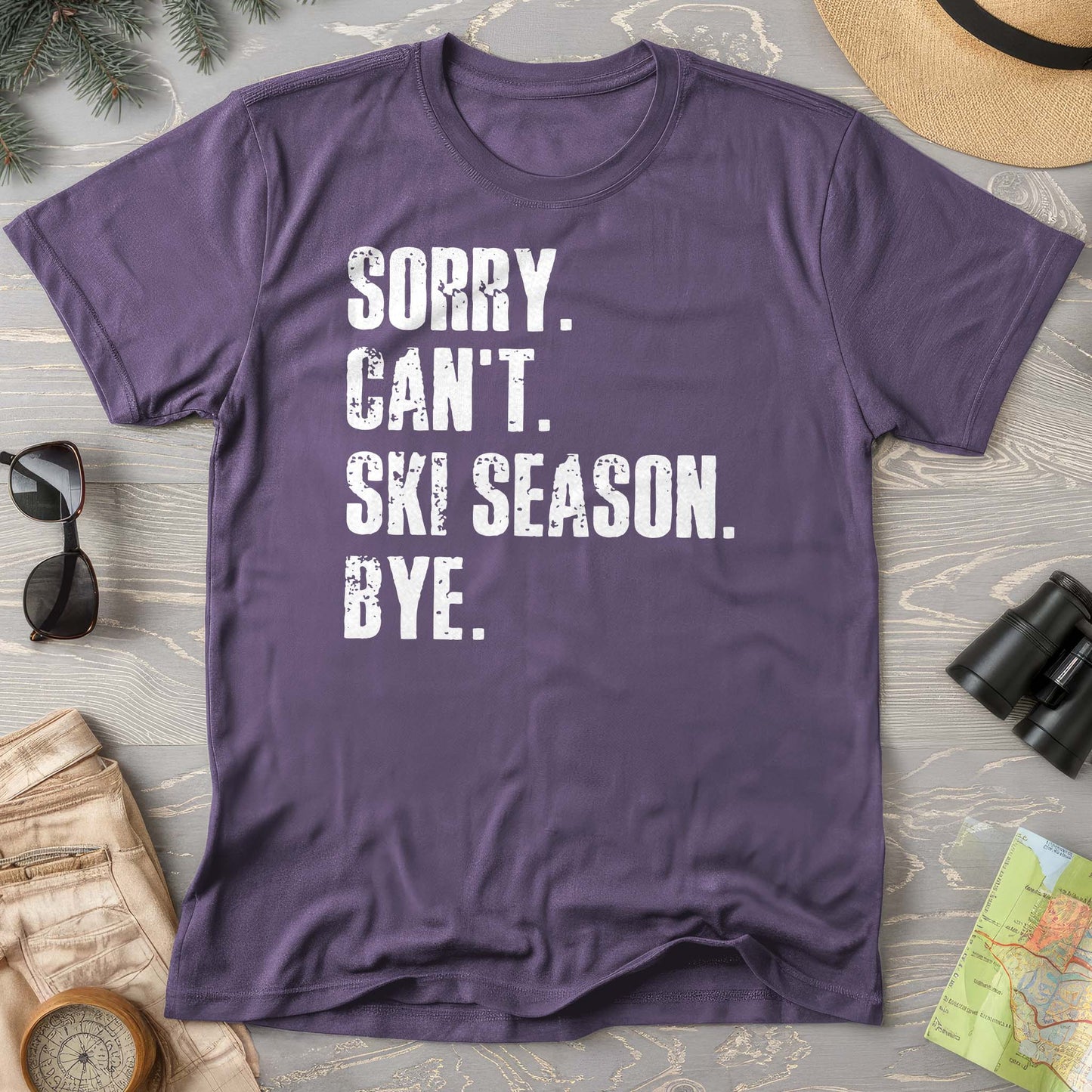 Sorry Ski Season Comfort Colors T-shirt