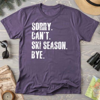 Sorry Ski Season Comfort Colors T-shirt