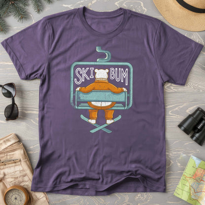 Ski Bum Chairlift Comfort Colors T-shirt