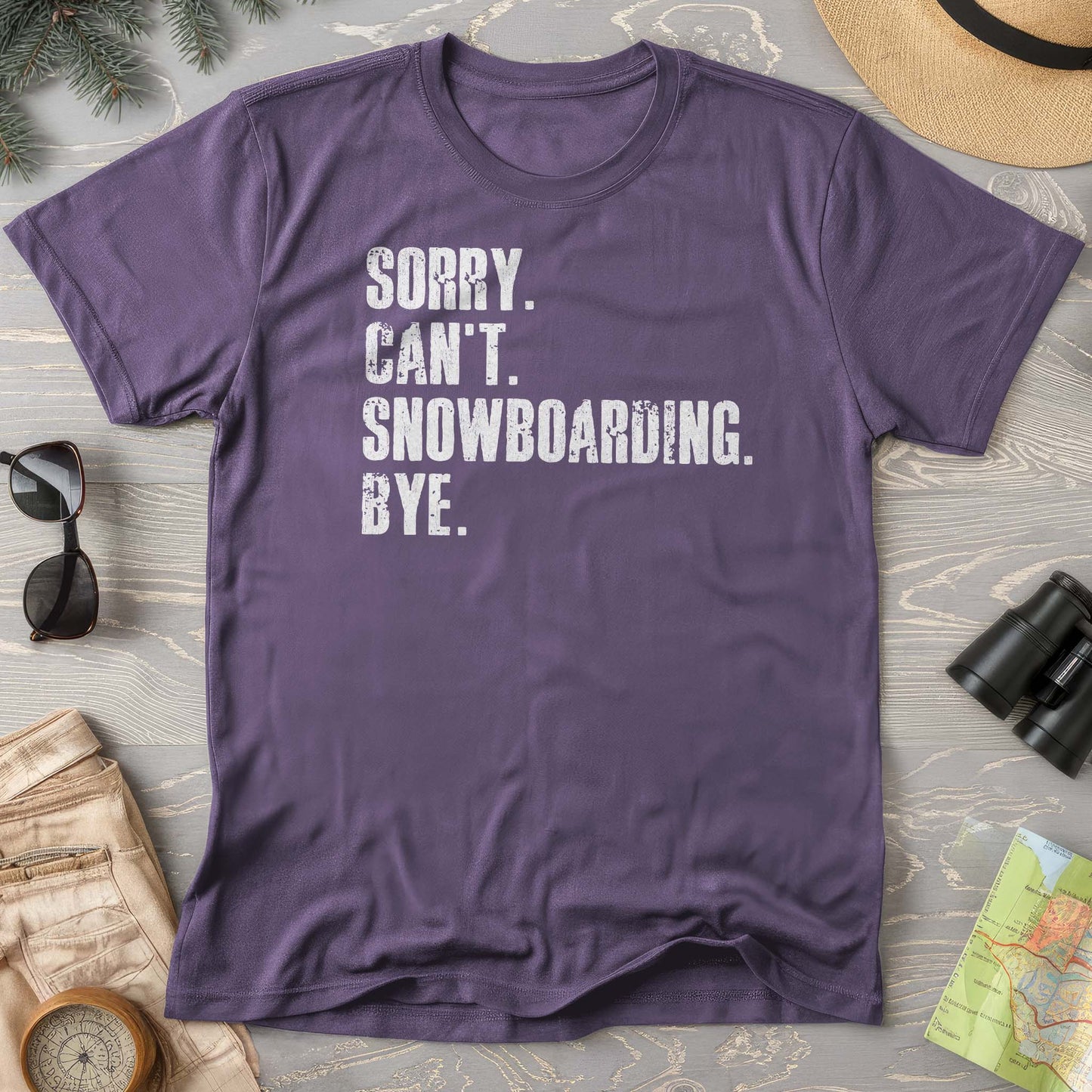 Sorry Snowboarding Comfort Colors T-shirt