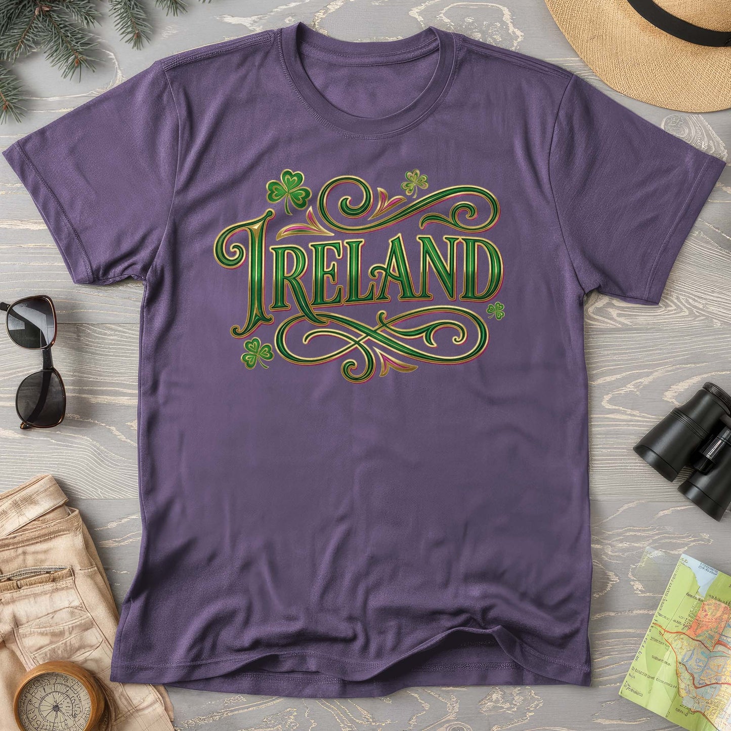 Ireland Glitter Pop Comfort Colors T-shirt
