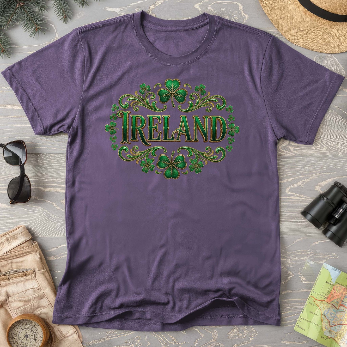 Ireland Shamrock Emblem Comfort Colors T-shirt