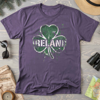 Ireland Shamrock Grunge T-shirt
