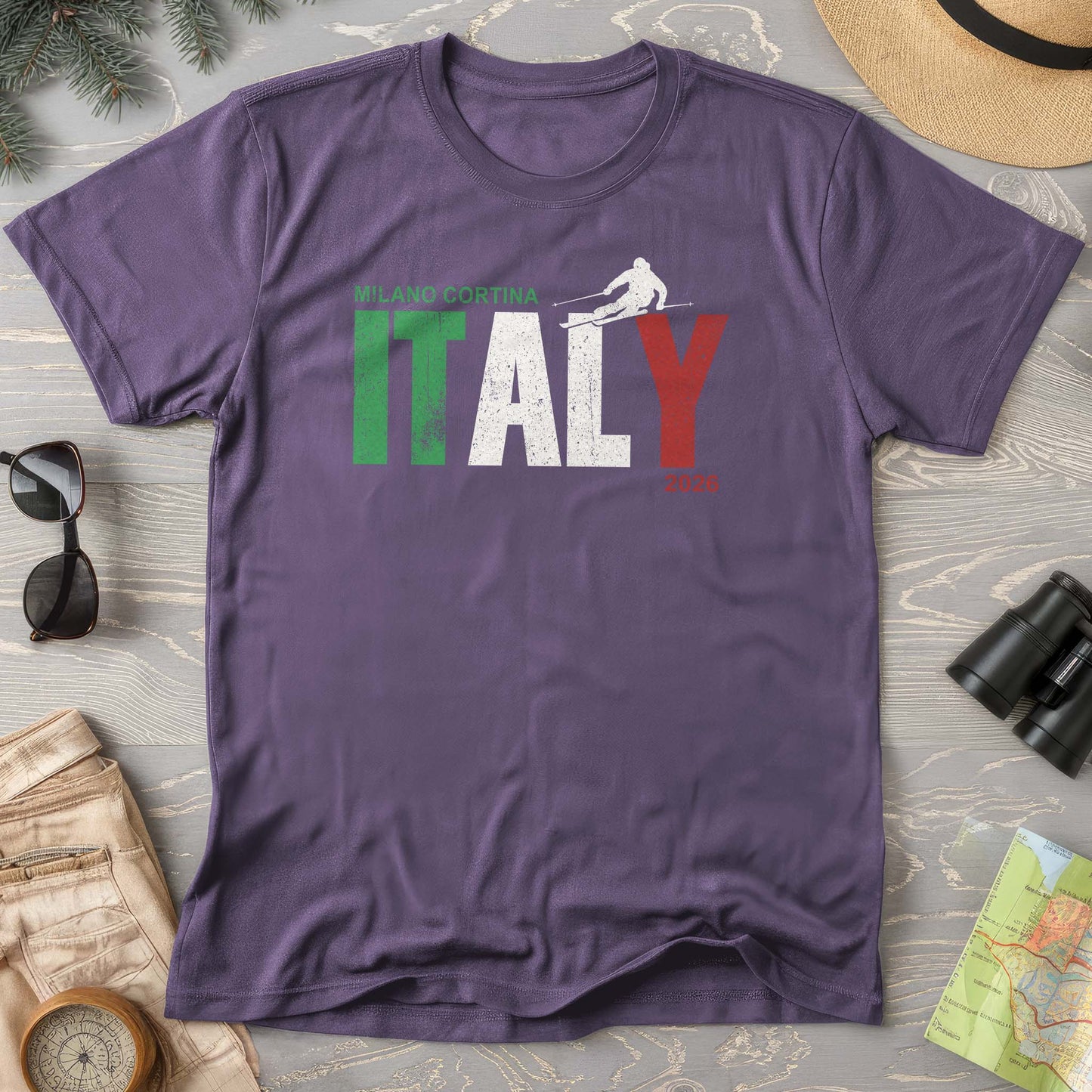 Milano Cortina Skier T-Shirt