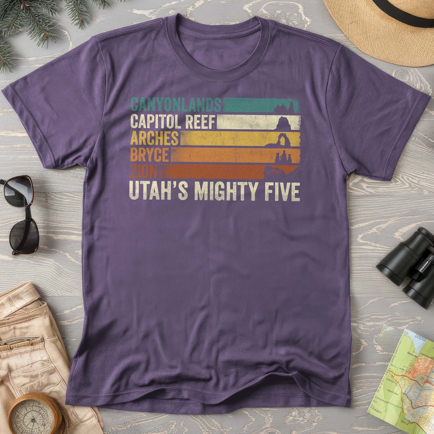 Utah's Mighty Five Stripes T-Shirt