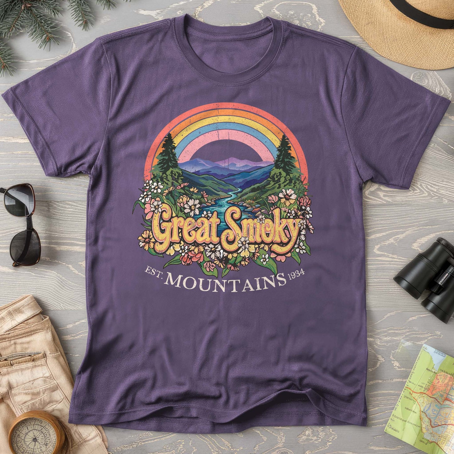 Smoky Mountains Rainbow T-Shirt