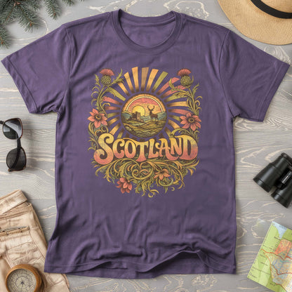 Scotland Retro Burst T-Shirt