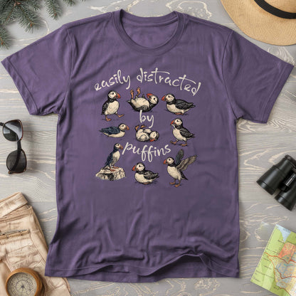 Easily Distracted By Puffins T-Shirt