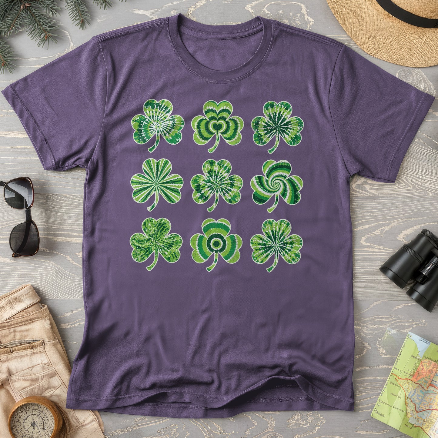 Tie-Dye Shamrocks T-Shirt