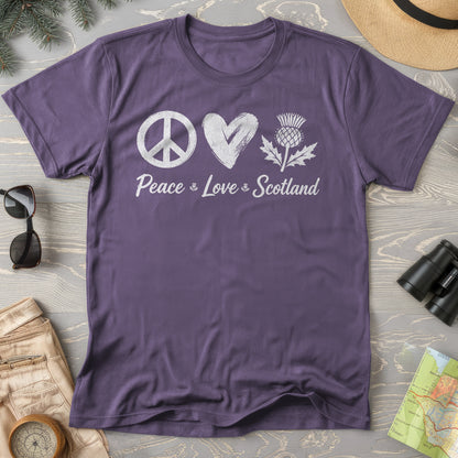 Peace Love Scotland T-Shirt