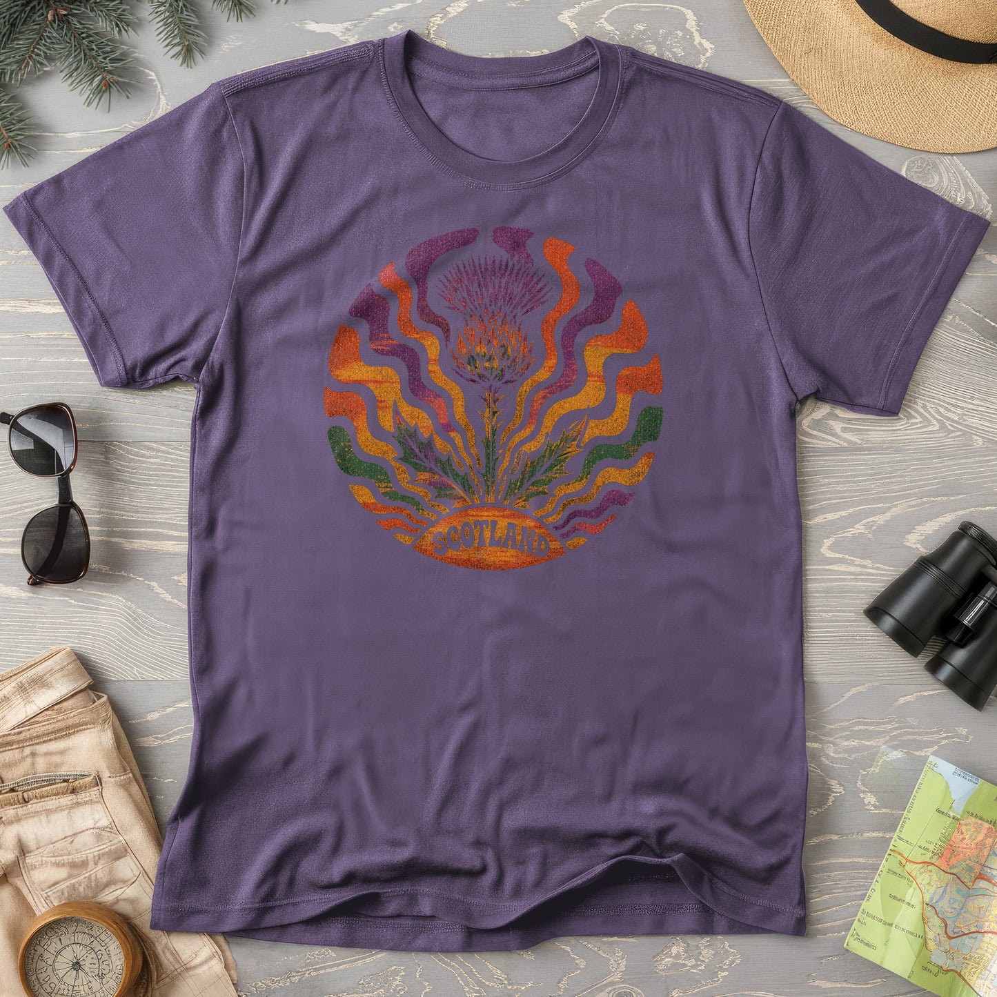 Groovy Scotland Thistle T-Shirt