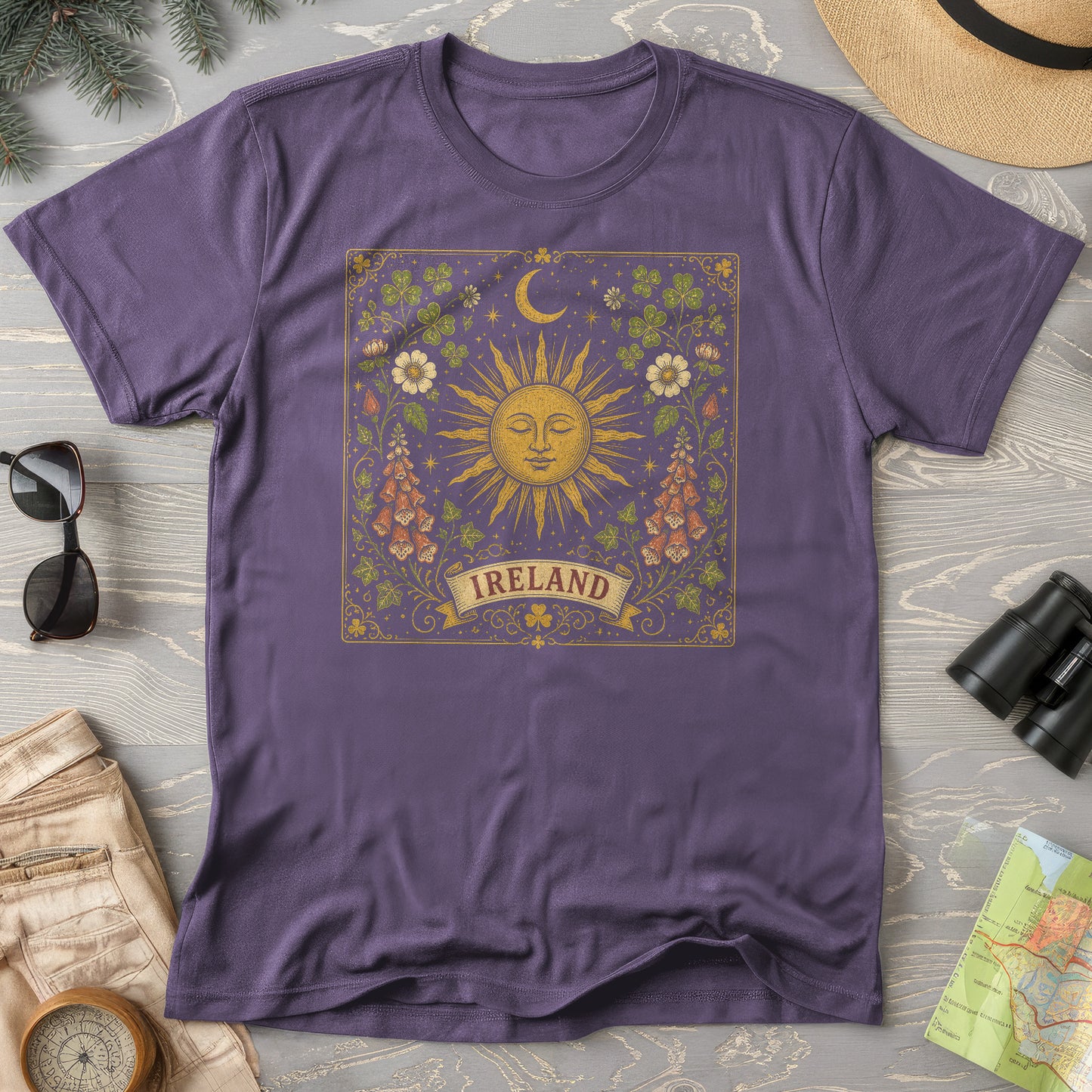 Ireland Celestial Floral T-Shirt