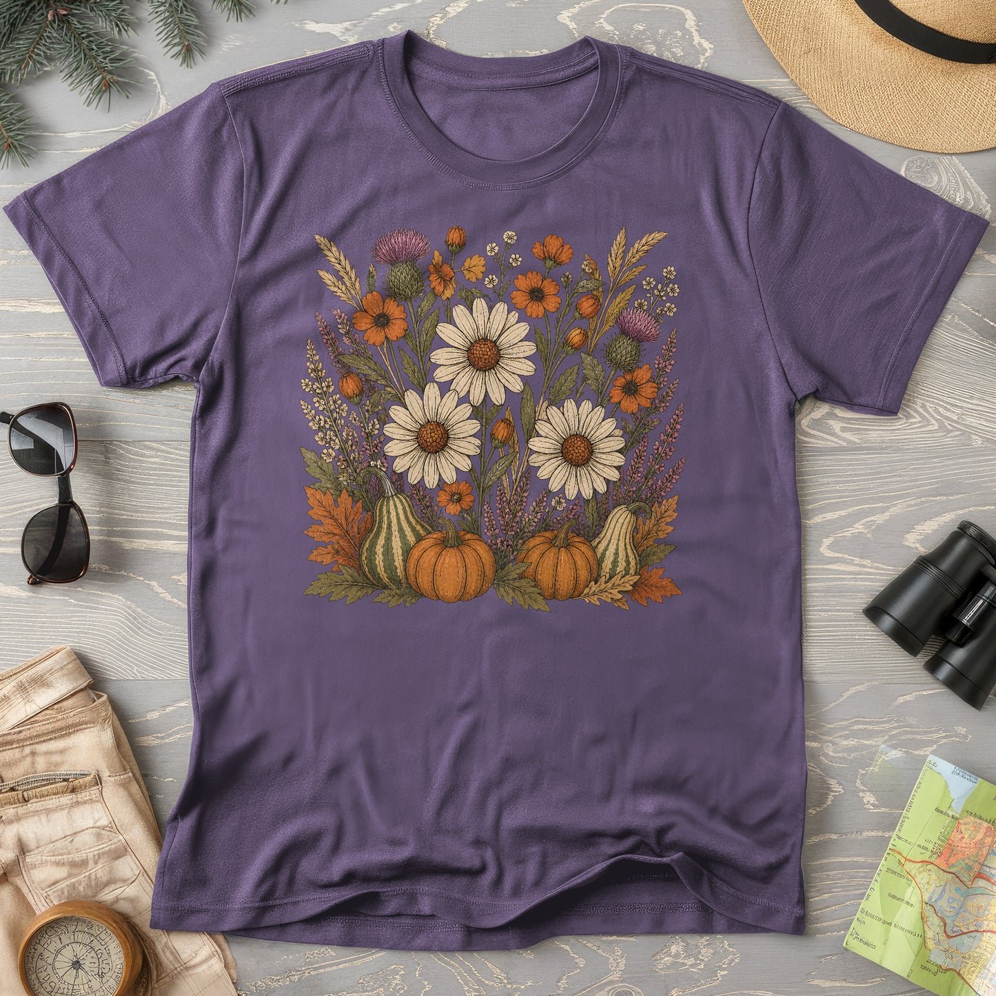 Pumpkin Florals T-Shirt