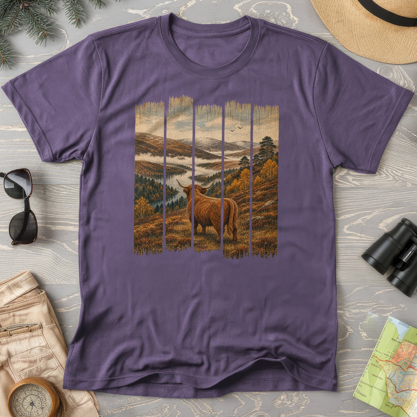 Scotland Coo Panels T-Shirt