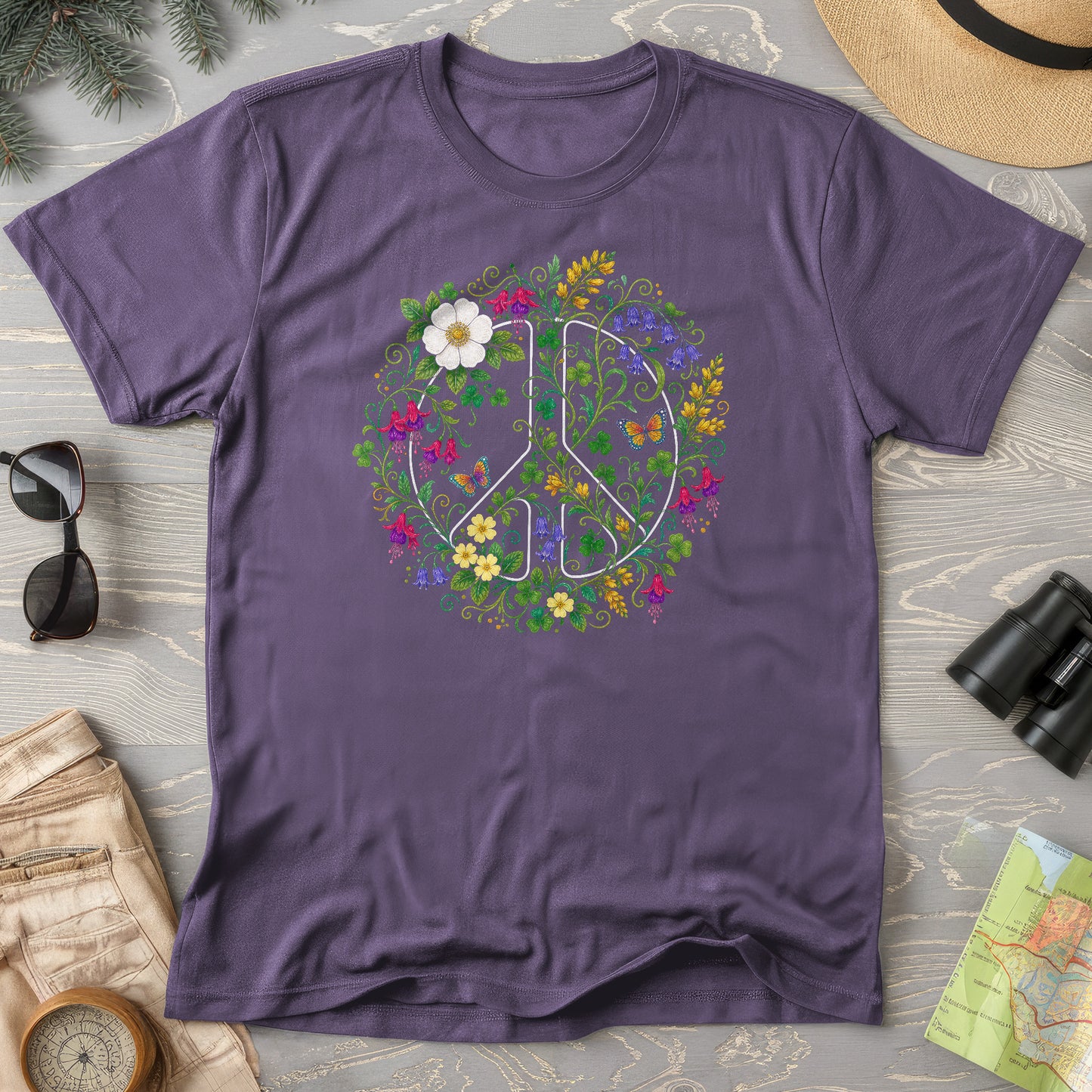 Floral Irish Peace T-Shirt
