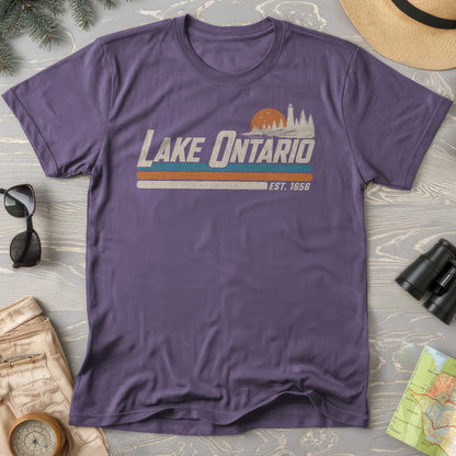 Lake Ontario Retro Stripe T-Shirt