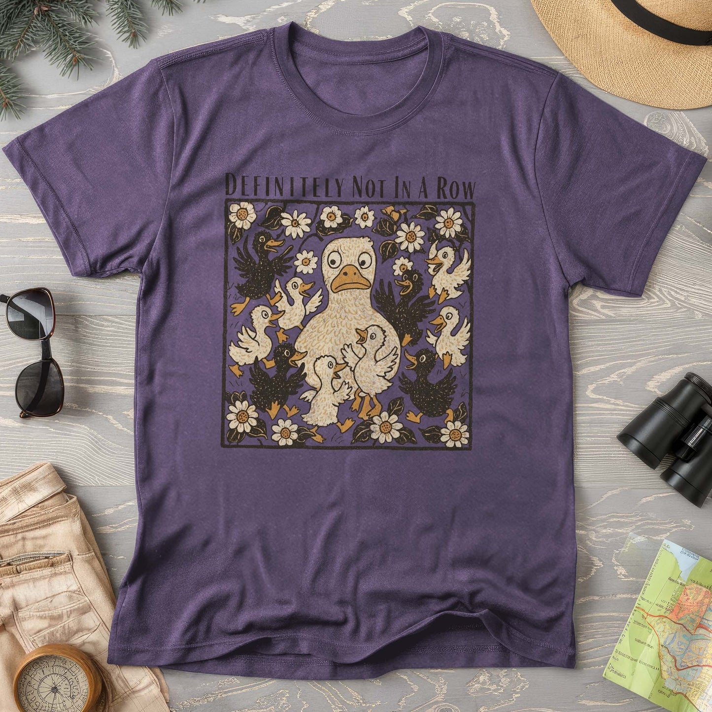 Ducks "Definitely Not in a Row" Comfort Colors T-Shirt