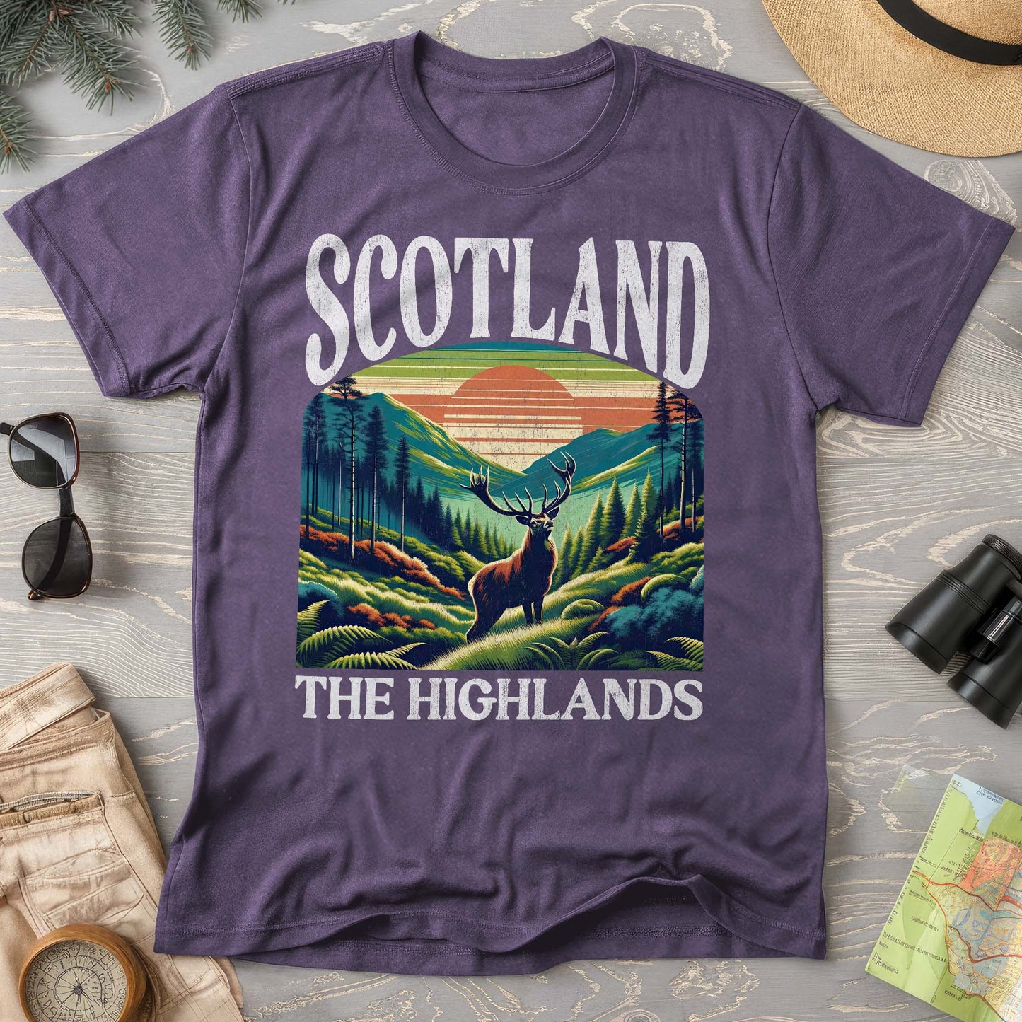 Scotland Highlands "Big and Bold" Comfort Colors T-Shirt