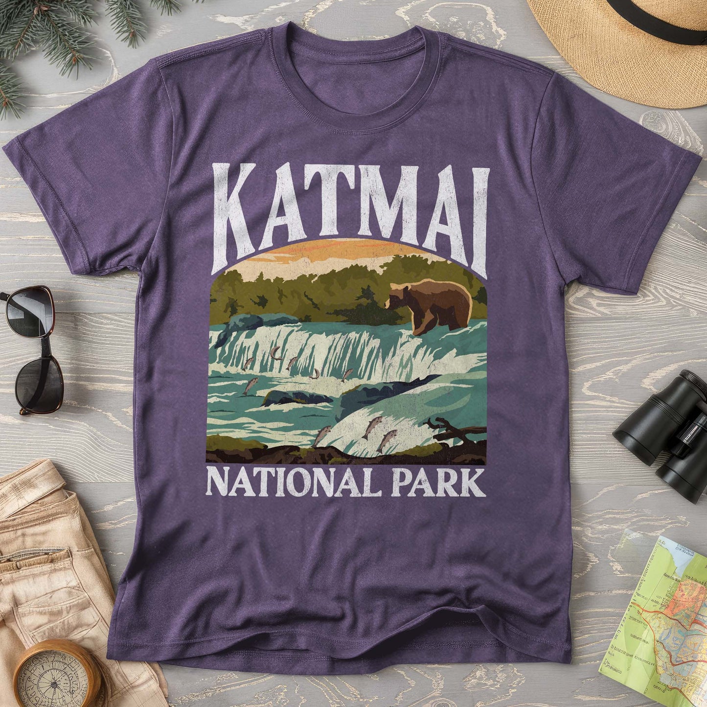 Katmai National Park "Big and Bold" Comfort Colors T-Shirt