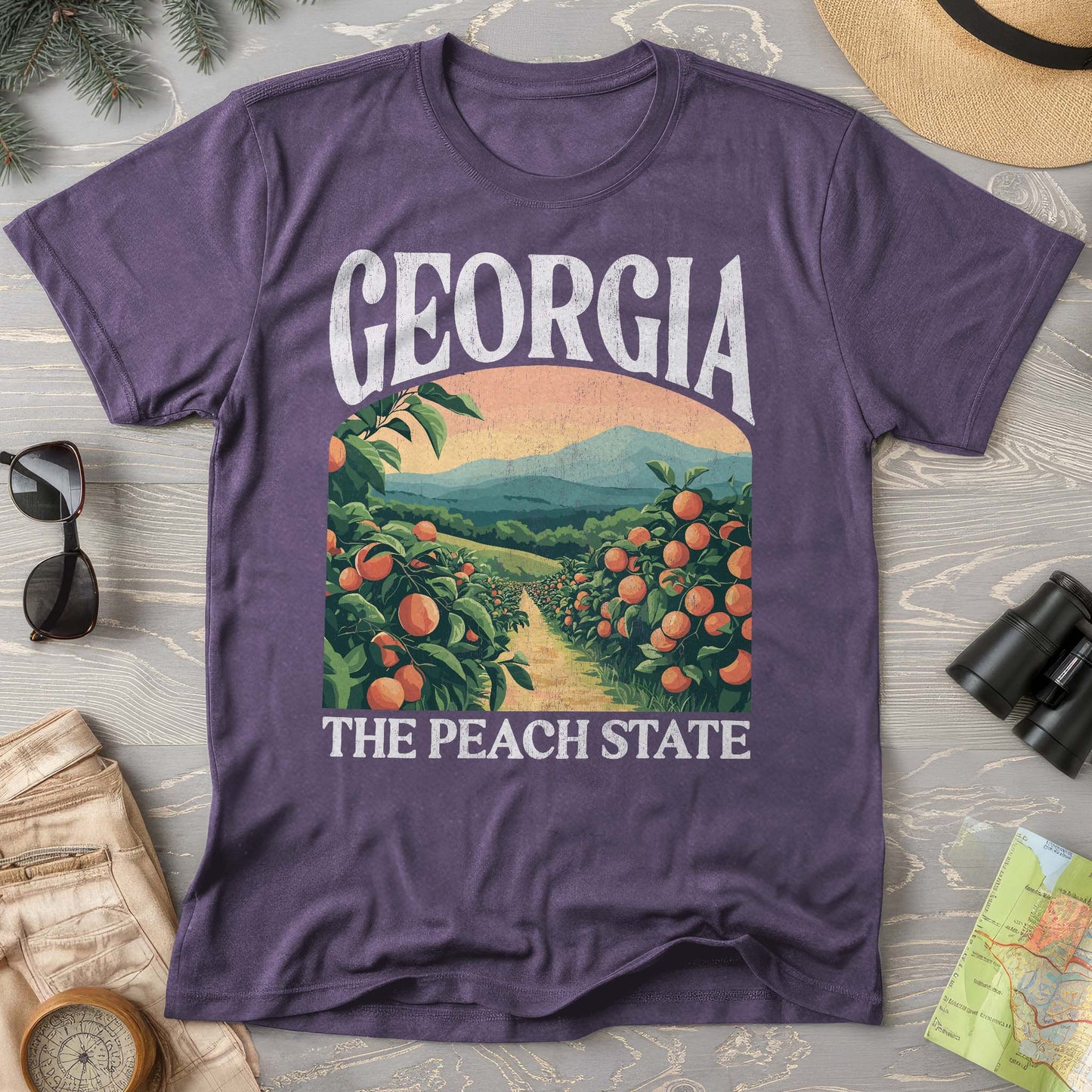 Georgia The Peach State "Big and Bold" Comfort Colors T-Shirt