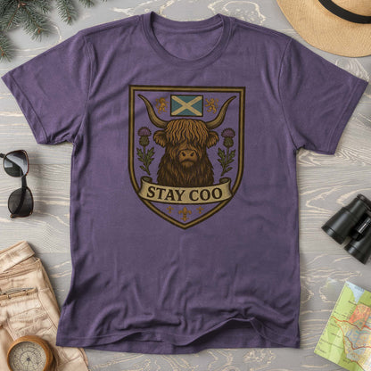 Highland Cow "Scottish Heraldry" Comfort Colors T-Shirt