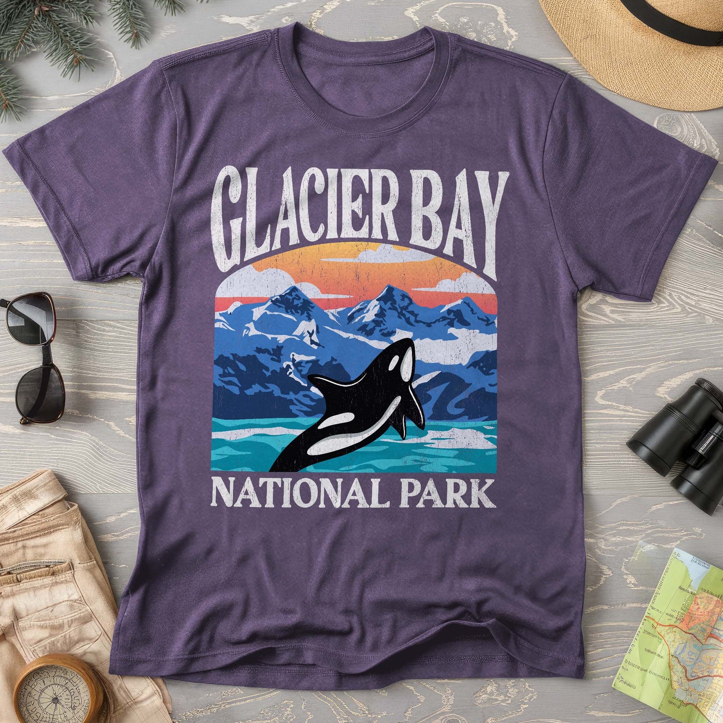 Glacier Bay National Park "Big and Bold" Comfort Colors T-Shirt