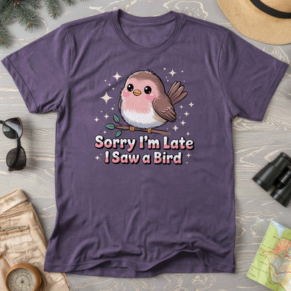 I Saw a Bird Kawaii Style Comfort Colors T-Shirt