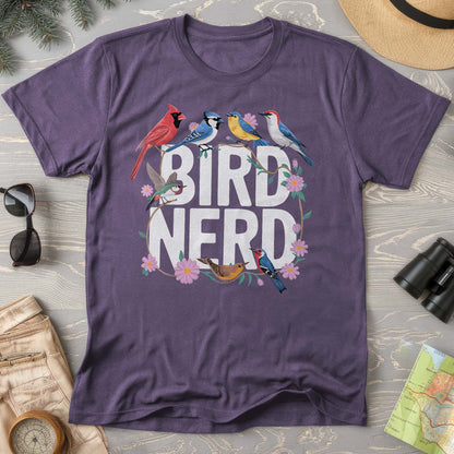 Bird Nerd "Flower Birds" Comfort Colors  T-Shirt