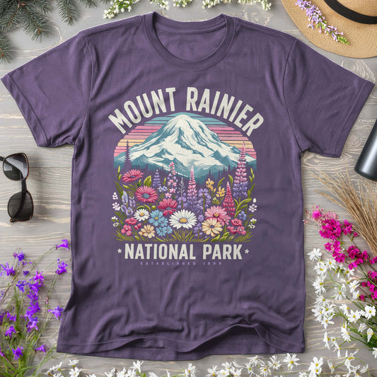 Mount Rainier National Park "Wildflowers" Comfort Colors T-Shirt